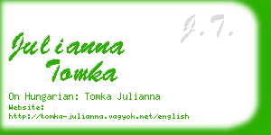 julianna tomka business card